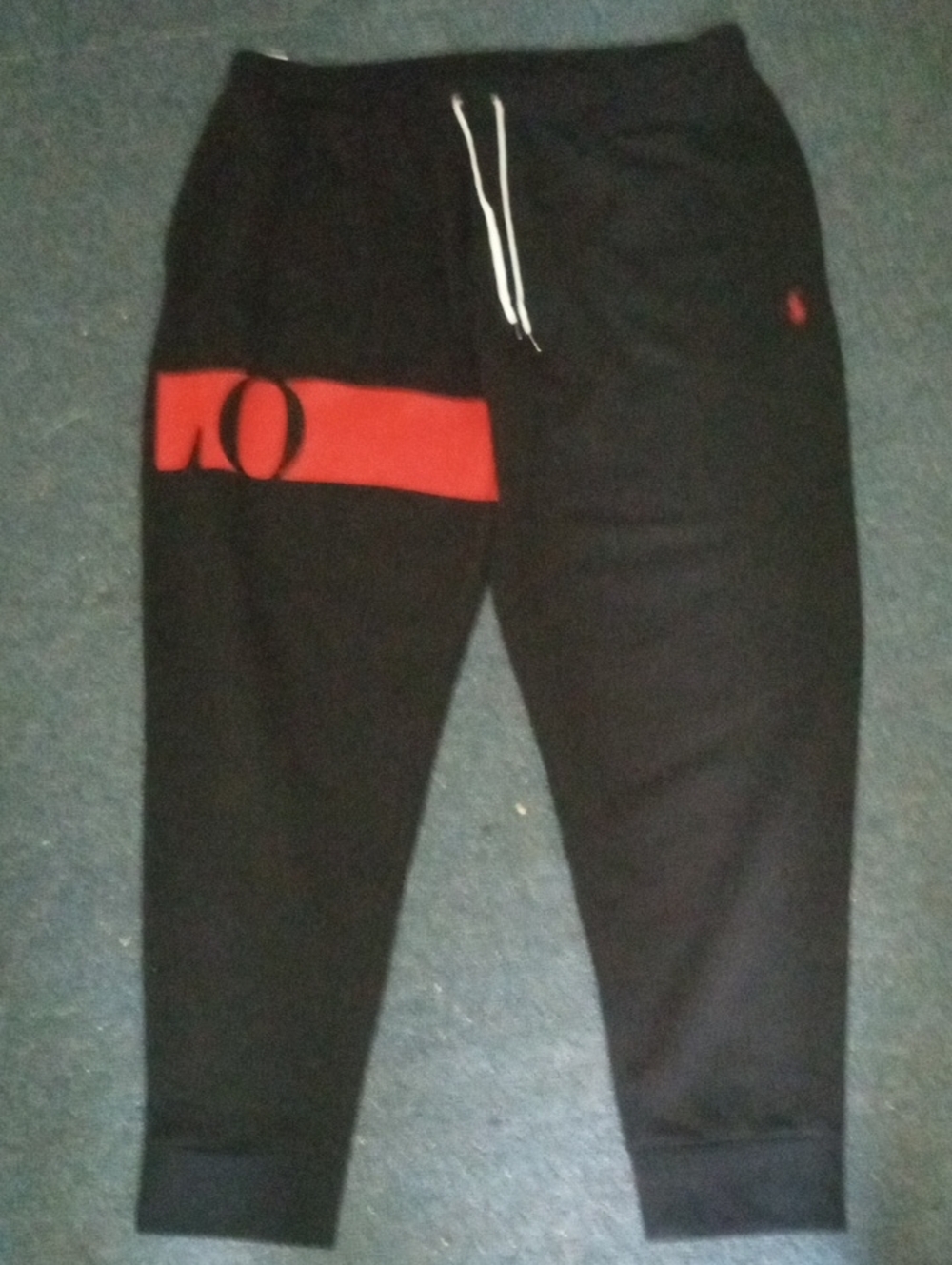 Polo by Ralph Lauren Nwot Xxl Double Knit Red N Black With White Drawstring🔥🔥